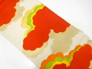 アンティーク　雲模様織り出し袋帯(材料)